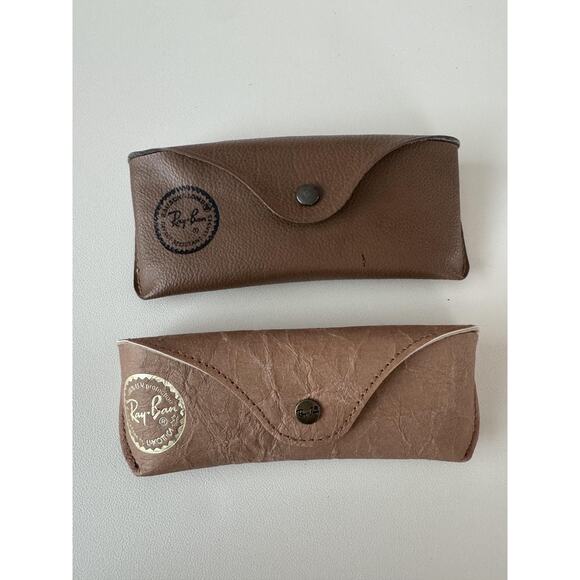 Ray-Ban Other - Vintage Ray-Ban Sunglasses Cases Brown Lot Of 2 Bausch & Lomb Luxottica